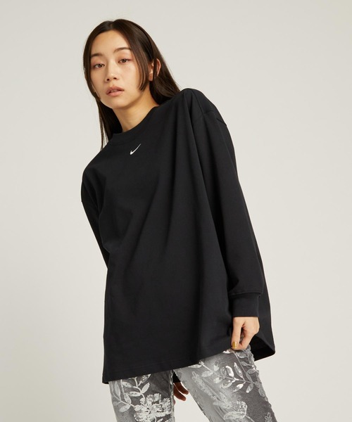 ナイキ（NIKE）（レディース）スポーツウェア エッセンシャル オーバーサイズド ロングスリーブ Tシャツ HF5321-010 NIKE公式】ナイキ スポーツウェア エッセンシャル ウィメンズ
