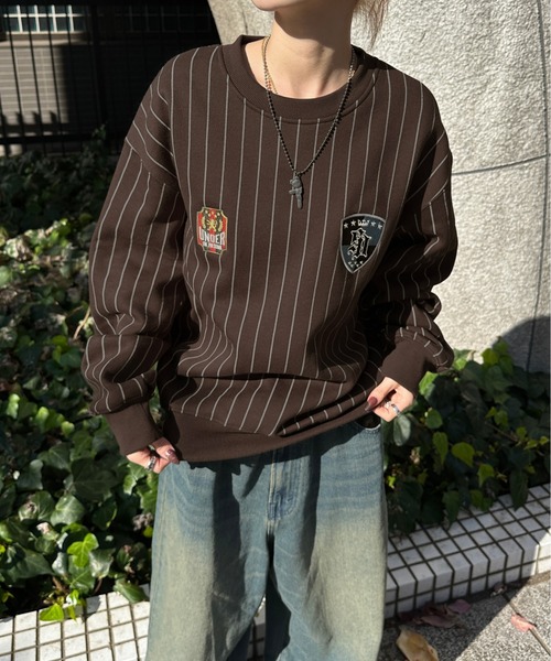 sedacle(セダクル)の「裏起毛ユニフォームスウェット(スウェット・メンズ・ネイビー/グレー/ブラウン・LARGE/MEDIUM/SMALL)」の14枚目の写真