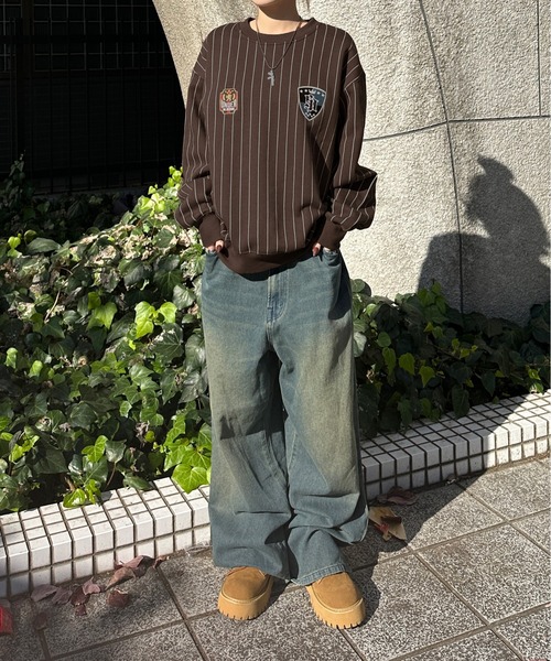 sedacle(セダクル)の「裏起毛ユニフォームスウェット(スウェット・メンズ・ネイビー/グレー/ブラウン・LARGE/MEDIUM/SMALL)」の17枚目の写真