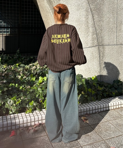 sedacle(セダクル)の「裏起毛ユニフォームスウェット(スウェット・メンズ・ネイビー/グレー/ブラウン・LARGE/MEDIUM/SMALL)」の8枚目の写真