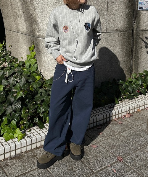 sedacle(セダクル)の「裏起毛ユニフォームスウェット(スウェット・メンズ・ネイビー/グレー/ブラウン・LARGE/MEDIUM/SMALL)」の22枚目の写真