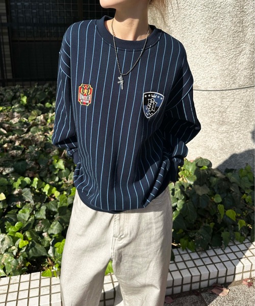 sedacle(セダクル)の「裏起毛ユニフォームスウェット(スウェット・メンズ・ネイビー/グレー/ブラウン・LARGE/MEDIUM/SMALL)」の9枚目の写真