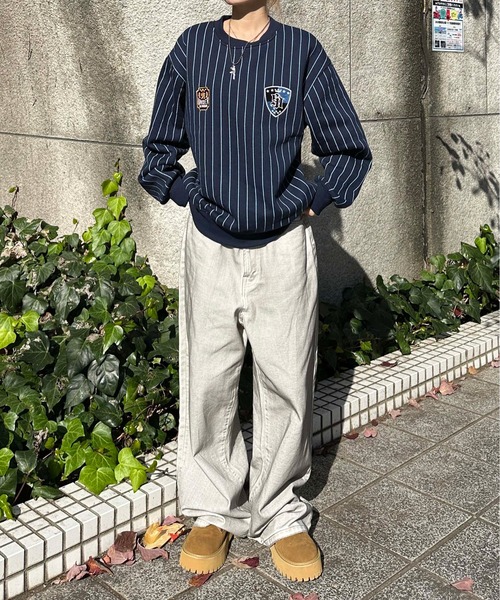 sedacle(セダクル)の「裏起毛ユニフォームスウェット(スウェット・メンズ・ネイビー/グレー/ブラウン・LARGE/MEDIUM/SMALL)」の12枚目の写真