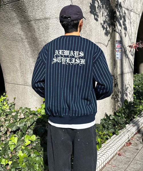sedacle(セダクル)の「裏起毛ユニフォームスウェット(スウェット・メンズ・ネイビー/グレー/ブラウン・LARGE/MEDIUM/SMALL)」の7枚目の写真