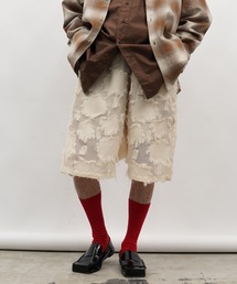 Aphlotus（アプロタス）の「フリンジジャガード イージー ドロップ シアー ハーフパンツ（その他パンツ）」