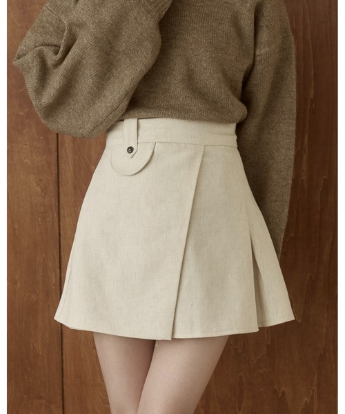 moi tytto（モイテュット）の「レイヤードスカート（スカート・レディース・ナチュラル/チェック/ブラウン/ブラック・MEDIUM/SMALL）」の3枚目の写真