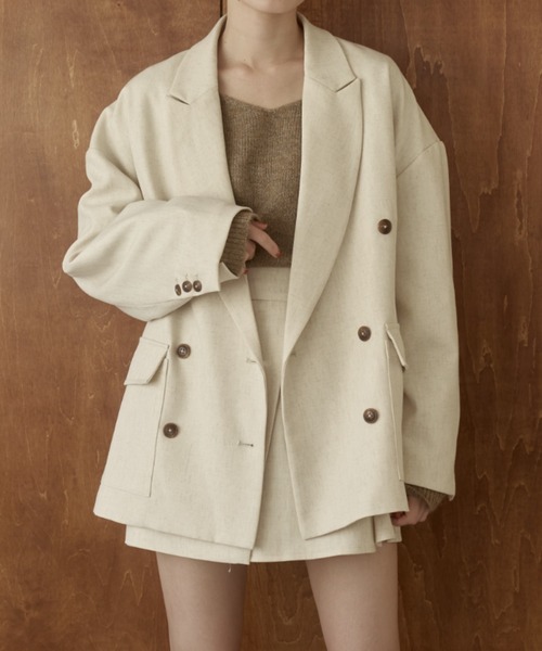 moi tytto（モイテュット）の「レイヤードスカート（スカート・レディース・ナチュラル/チェック/ブラウン/ブラック・MEDIUM/SMALL）」の7枚目の写真