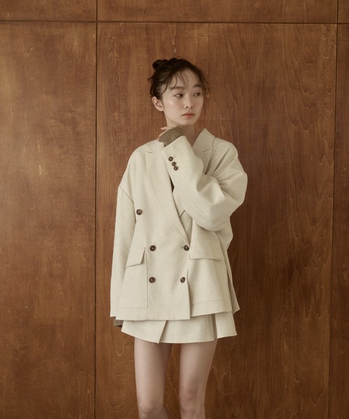 moi tytto（モイテュット）の「レイヤードスカート（スカート・レディース・ナチュラル/チェック/ブラウン/ブラック・MEDIUM/SMALL）」の8枚目の写真