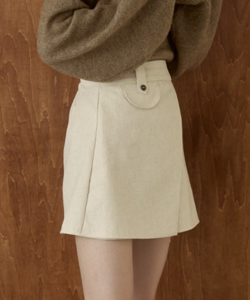 moi tytto（モイテュット）の「レイヤードスカート（スカート・レディース・ナチュラル/チェック/ブラウン/ブラック・MEDIUM/SMALL）」の16枚目の写真