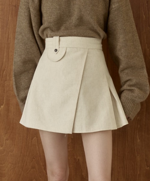 moi tytto（モイテュット）の「レイヤードスカート（スカート・レディース・ナチュラル/チェック/ブラウン/ブラック・MEDIUM/SMALL）」の18枚目の写真