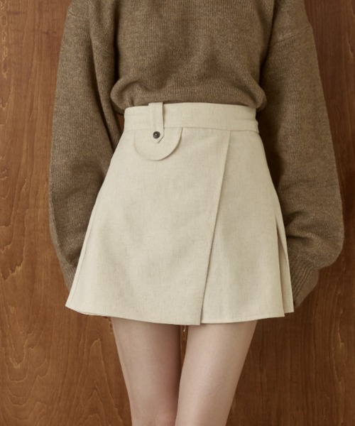 moi tytto（モイテュット）の「レイヤードスカート（スカート・レディース・ナチュラル/チェック/ブラウン/ブラック・MEDIUM/SMALL）」の19枚目の写真