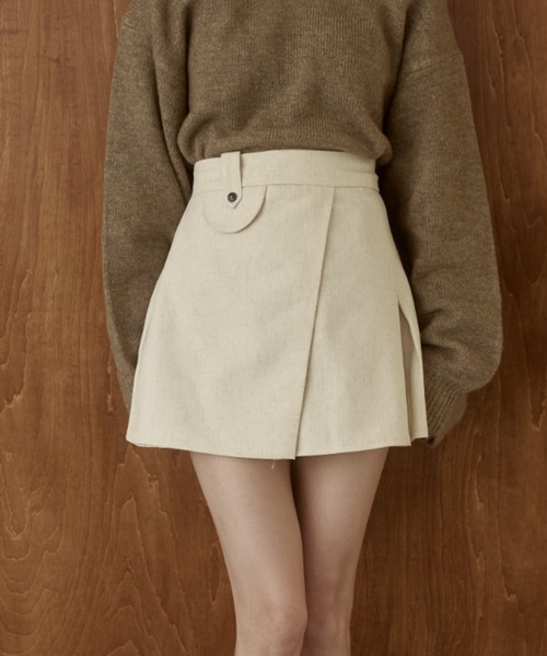 moi tytto（モイテュット）の「レイヤードスカート（スカート・レディース・ナチュラル/チェック/ブラウン/ブラック・MEDIUM/SMALL）」の20枚目の写真