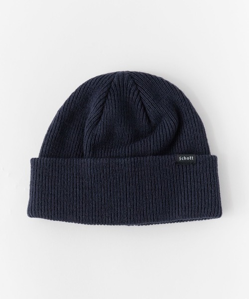 schott(ショット)の「schott/ショット ベーシックニットワッチ ニット帽(ニットキャップ/ビーニー・メンズ・モカ/オレンジ/ネイビー・FREE)」の8枚目の写真