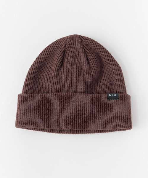 schott(ショット)の「schott/ショット ベーシックニットワッチ ニット帽(ニットキャップ/ビーニー・メンズ・モカ/オレンジ/ネイビー・FREE)」の4枚目の写真
