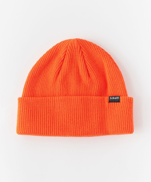 schott(ショット)の「schott/ショット ベーシックニットワッチ ニット帽(ニットキャップ/ビーニー・メンズ・モカ/オレンジ/ネイビー・FREE)」の12枚目の写真