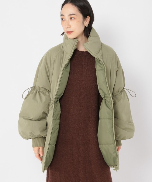 studio CLIP（スタディオクリップ）の「2WAYドロストミドルコート[プチサイズあり]（ブルゾン・レディース・ブラック/アイボリー/カーキ・PF/FREE）」の9枚目の写真