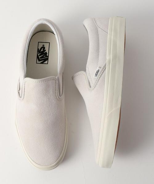 VANS(バンズ)の「<VANS(バンズ)> CVS CLASSIC SLIPON(OCEANS 12月号掲載商品)◆(スニーカー・メンズ・ホワイト/ネイビー・11/7/7h/8/8h/9/9h/10/10h)」の1枚目の写真