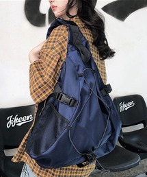 link lot | 【A4サイズ対応】ドロストワンショルダーバッグ 大容量 ボディバッグ 男女兼用(ショルダーバッグ)