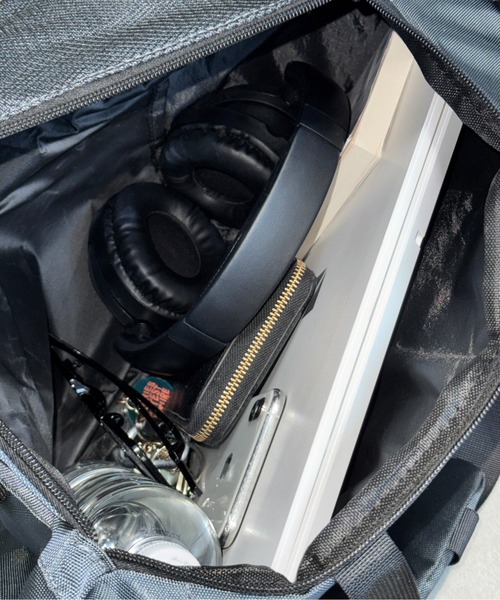 link lot（リンクロット）の「【A4サイズ対応】ドロストワンショルダーバッグ 大容量 ボディバッグ 男女兼用（ショルダーバッグ・メンズ・グレー/ブラック/ネイビー・F）」の4枚目の写真