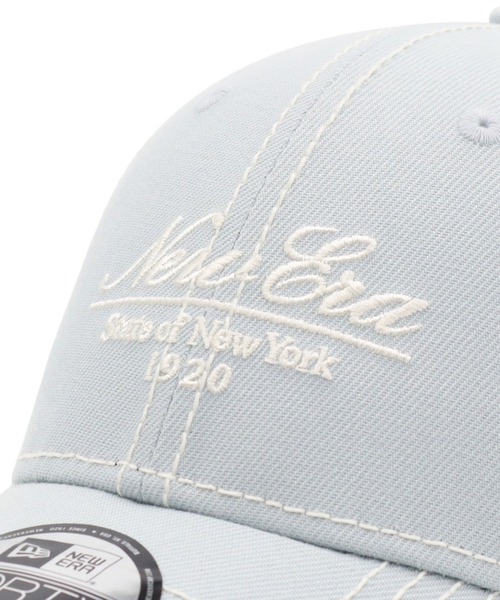 NYロゴ メッシュキャップ 水色 NEW ERA ニューエラ キッズ メッシュキャップ ラインストーン