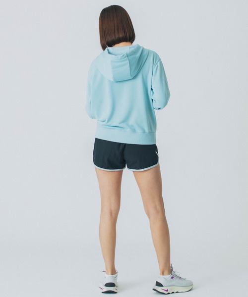 X-girl（エックスガール）の「X-GIRL/エックスガール クロップド丈パーカー 155251012002（パーカー・レディース・ライトブルー/グレー/ホワイト/ライム/オレンジ/ライトイエロー・L/M）」の18枚目の写真