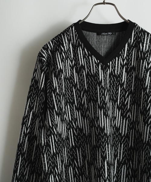 RATTLE TRAP(ラトルトラップ)の「ゴシックジャガードロングスリーブTシャツ(Tシャツ/カットソー・メンズ・ブラック系その他・M/L)」の4枚目の写真