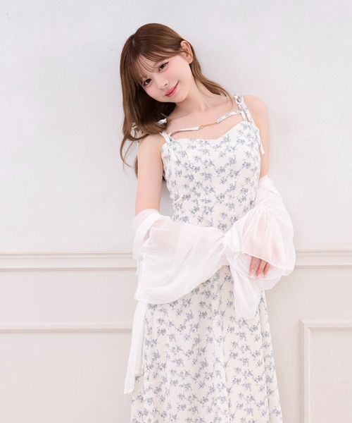 セール】花柄チャーム付きキャミワンピース（ワンピース）｜apres jour