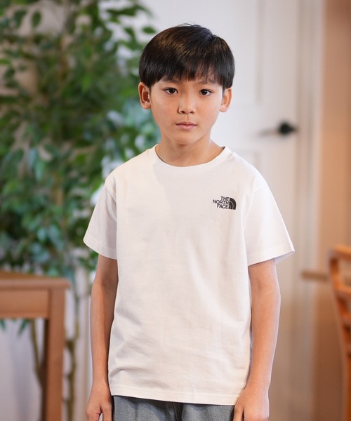 THE NORTH FACE（ザノースフェイス）の「THE NORTH FACE/ザ・ノース・フェイス S/S BACK SQU T キッズ Tシャツ NTJ32538（Tシャツ/カットソー・キッズ・ブラック/ブロンズ/ホワイト・130cm/140cm/150cm/160cm）」の4枚目の写真
