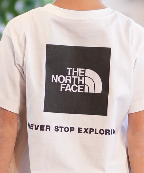 THE NORTH FACE（ザノースフェイス）の「THE NORTH FACE/ザ・ノース・フェイス S/S BACK SQU T キッズ Tシャツ NTJ32538（Tシャツ/カットソー・キッズ・ブラック/ブロンズ/ホワイト・130cm/140cm/150cm/160cm）」の9枚目の写真