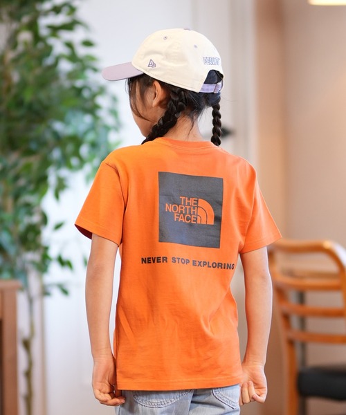 THE NORTH FACE（ザノースフェイス）の「THE NORTH FACE/ザ・ノース・フェイス S/S BACK SQU T キッズ Tシャツ NTJ32538（Tシャツ/カットソー・キッズ・ブラック/ブロンズ/ホワイト・130cm/140cm/150cm/160cm）」の16枚目の写真