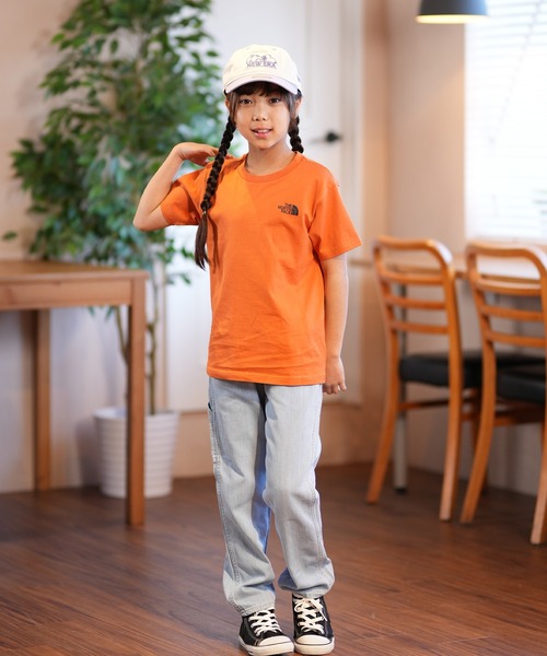 THE NORTH FACE（ザノースフェイス）の「THE NORTH FACE/ザ・ノース・フェイス S/S BACK SQU T キッズ Tシャツ NTJ32538（Tシャツ/カットソー・キッズ・ブラック/ブロンズ/ホワイト・130cm/140cm/150cm/160cm）」の17枚目の写真