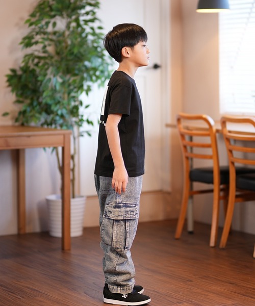 THE NORTH FACE（ザノースフェイス）の「THE NORTH FACE/ザ・ノース・フェイス S/S BACK SQU T キッズ Tシャツ NTJ32538（Tシャツ/カットソー・キッズ・ブラック/ブロンズ/ホワイト・130cm/140cm/150cm/160cm）」の12枚目の写真