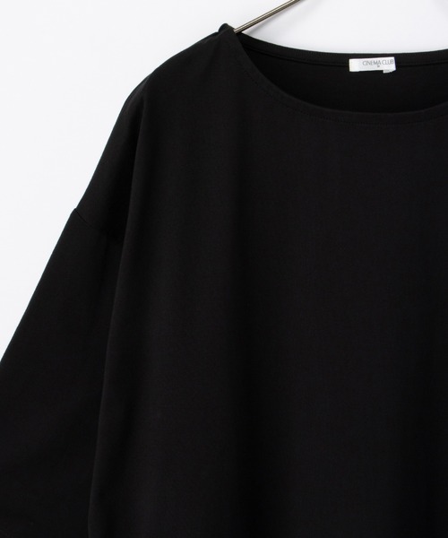 Honeys（ハニーズ）の「【ＵＶカット】７分袖コクーンチュニック（チュニック・レディース・ブラック系その他/ネイビー系/ブルー/ブラック・L/LL/M）」の18枚目の写真