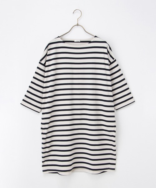 Honeys（ハニーズ）の「【ＵＶカット】７分袖コクーンチュニック（チュニック・レディース・ブラック系その他/ネイビー系/ブルー/ブラック・L/LL/M）」の21枚目の写真