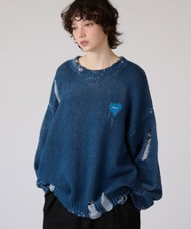 VINTAGE LIKE DAMAGE KNIT / ヴィンテージライクダメージニット