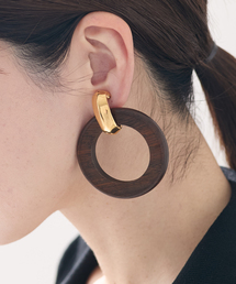 KENNETH JAY LANE（ケネス ジェイ レーン） Wood Clip Earrings 4739EGWD