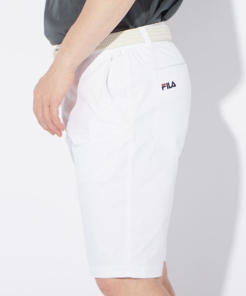 FILA GOLF（フィラゴルフ ）の「ストレッチツイル　ワンポイントロゴ　ショートパンツ（その他パンツ・メンズ・ホワイト/ネイビー/ベージュ・XX-LARGE/X-LARGE/LARGE/MEDIUM）」の4枚目の写真