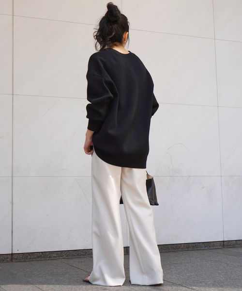 EVERYDAY I LIKE.（エヴリディアイライク）の「*ソフィアイージーパンツ（スラックス・レディース・ベージュ/ブラック・40/38/36/34）」の6枚目の写真