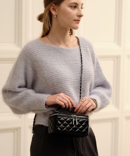 ZAKKA-BOX(ザッカボックス)の「キルティングバニティポシェット(ショルダーバッグ・レディース・ブラック/シルバー・FREE)」の16枚目の写真