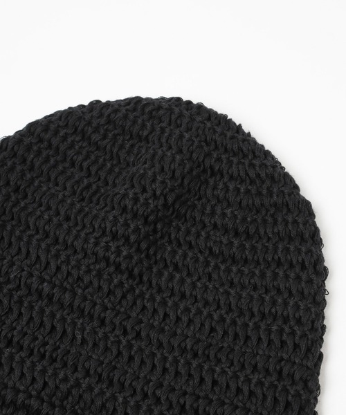 HARE（ハレ）の「ストリングニットCAP(HARE)（ニットキャップ/ビーニー・メンズ・グレー/ブラック・FREE）」の8枚目の写真