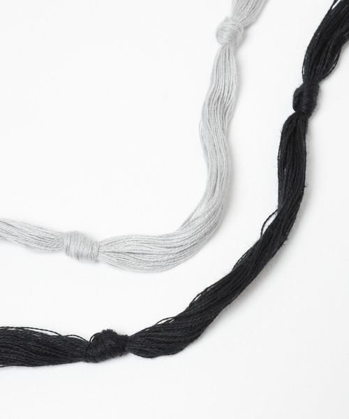 HARE（ハレ）の「ストリングニットCAP(HARE)（ニットキャップ/ビーニー・メンズ・グレー/ブラック・FREE）」の4枚目の写真