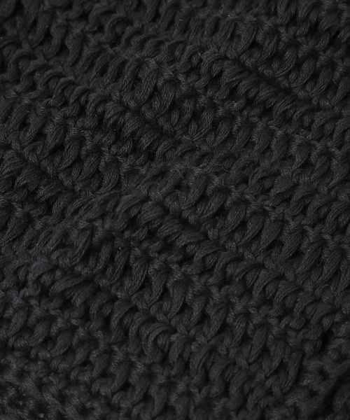 HARE（ハレ）の「ストリングニットCAP(HARE)（ニットキャップ/ビーニー・メンズ・グレー/ブラック・FREE）」の5枚目の写真