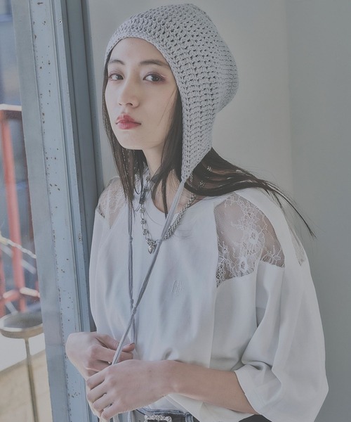 HARE（ハレ）の「ストリングニットCAP(HARE)（ニットキャップ/ビーニー・メンズ・グレー/ブラック・FREE）」の21枚目の写真