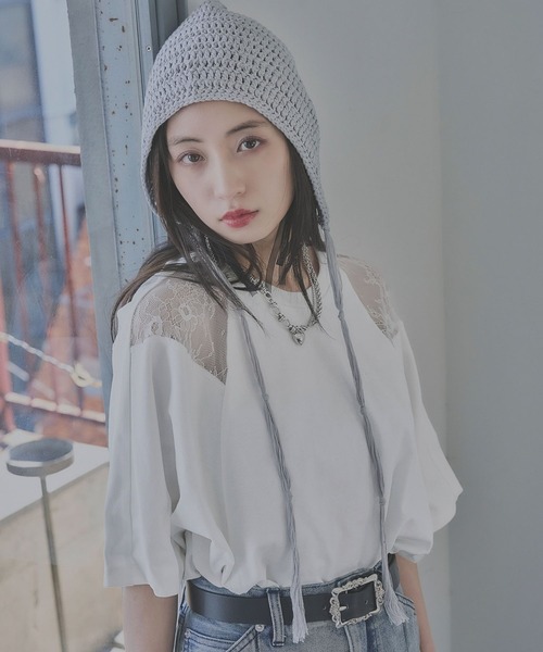 HARE（ハレ）の「ストリングニットCAP(HARE)（ニットキャップ/ビーニー・メンズ・グレー/ブラック・FREE）」の22枚目の写真