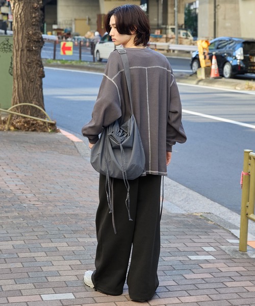 タックワイドパンツ モード系 ルーズシルエット 上品ストリート ワイドタックパンツ ゆとりシルエットタックワイドパンツ 黒