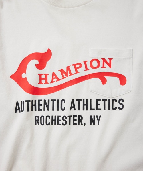 Champion(チャンピオン)の「【Champion/チャンピオン】直営限定コレクション メンズ ロングスリーブTシャツ(Tシャツ/カットソー・メンズ・グレー系その他/オフホワイト/ダークネイビー・SMALL/LARGE/X-LARGE/MEDIUM)」の5枚目の写真