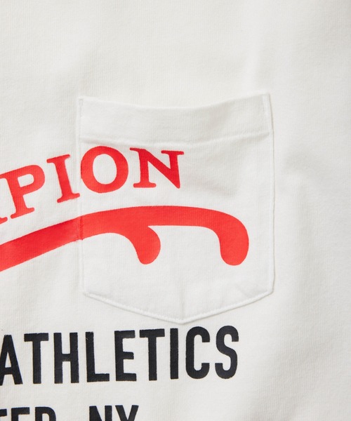 Champion(チャンピオン)の「【Champion/チャンピオン】直営限定コレクション メンズ ロングスリーブTシャツ(Tシャツ/カットソー・メンズ・グレー系その他/オフホワイト/ダークネイビー・SMALL/LARGE/X-LARGE/MEDIUM)」の6枚目の写真