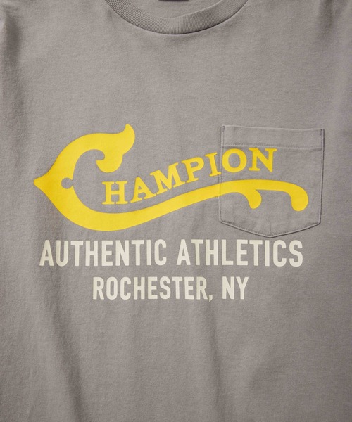 Champion(チャンピオン)の「【Champion/チャンピオン】直営限定コレクション メンズ ロングスリーブTシャツ(Tシャツ/カットソー・メンズ・グレー系その他/オフホワイト/ダークネイビー・SMALL/LARGE/X-LARGE/MEDIUM)」の9枚目の写真
