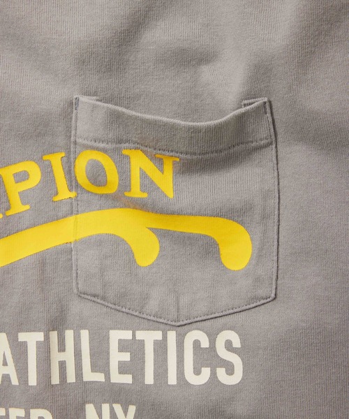 Champion(チャンピオン)の「【Champion/チャンピオン】直営限定コレクション メンズ ロングスリーブTシャツ(Tシャツ/カットソー・メンズ・グレー系その他/オフホワイト/ダークネイビー・SMALL/LARGE/X-LARGE/MEDIUM)」の10枚目の写真