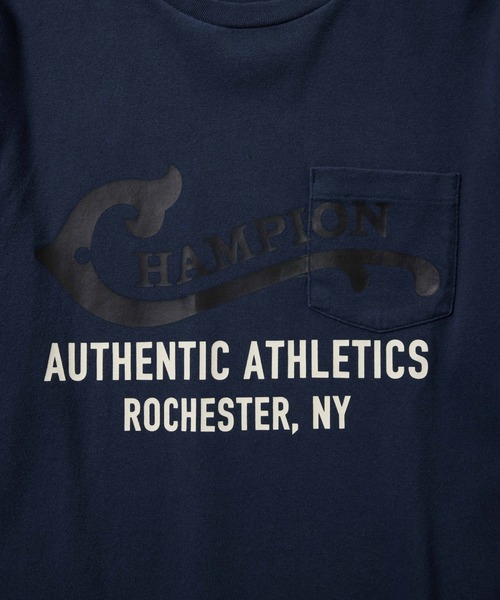 Champion(チャンピオン)の「【Champion/チャンピオン】直営限定コレクション メンズ ロングスリーブTシャツ(Tシャツ/カットソー・メンズ・グレー系その他/オフホワイト/ダークネイビー・SMALL/LARGE/X-LARGE/MEDIUM)」の13枚目の写真